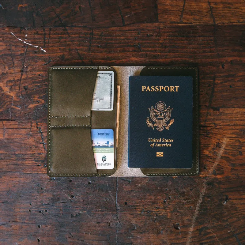 Charter Wallet - Olive sold by Bradley Mountain