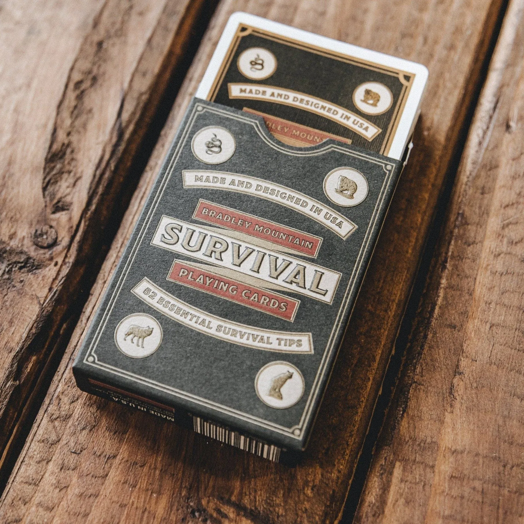 Survival Playing Cards - Charcoal sold by Bradley Mountain product image thumbnail 5