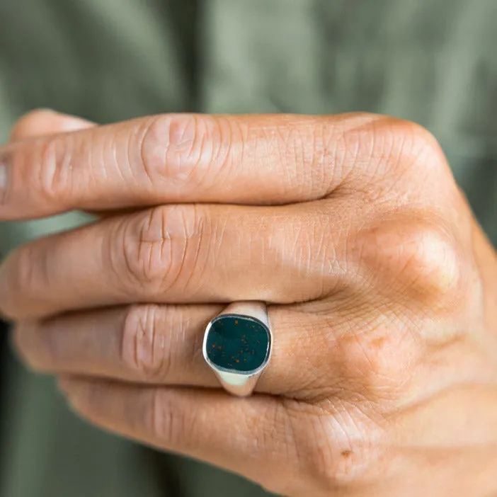 Bloodstone Signet Ring sold by Bradley Mountain product image thumbnail 4