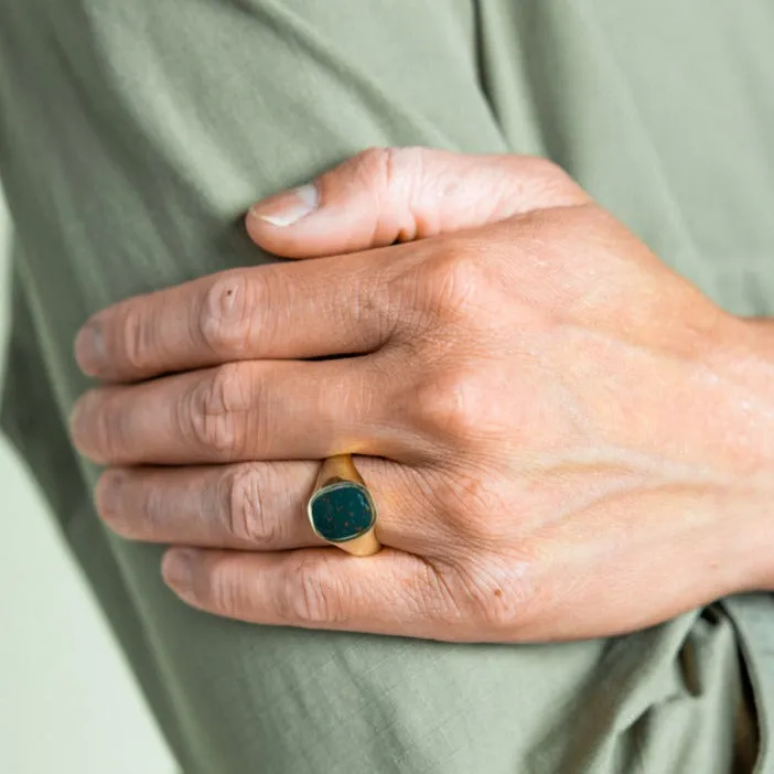 Bloodstone Signet Ring sold by Bradley Mountain product image thumbnail 5