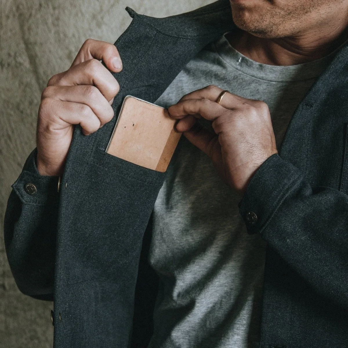 Edison Chore Coat - Stone Washed Black sold by Bradley Mountain product image thumbnail 5