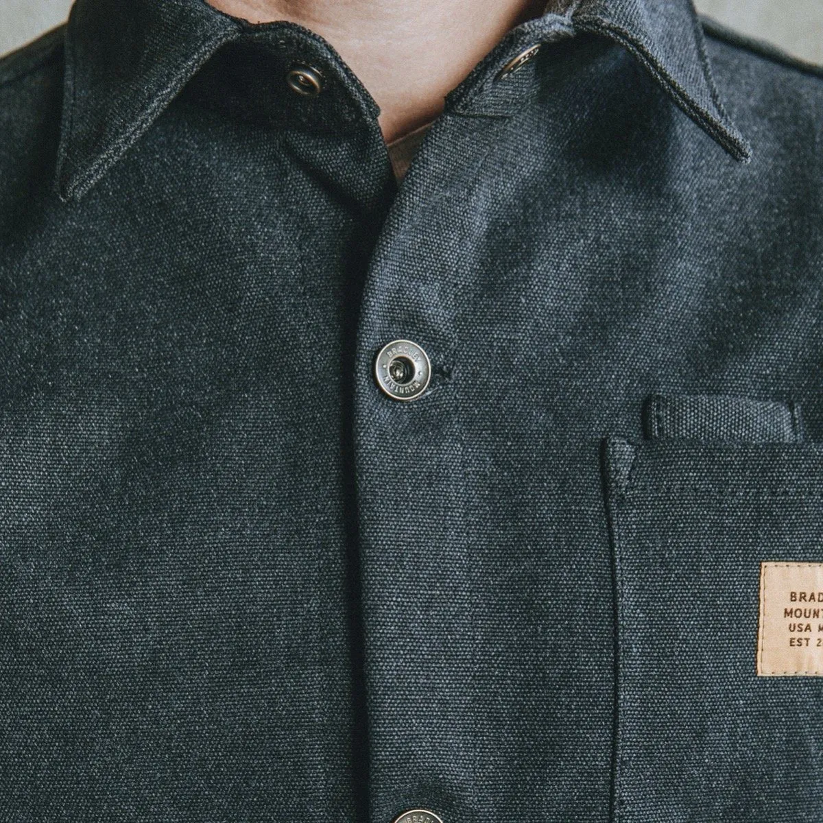 Edison Chore Coat - Stone Washed Black sold by Bradley Mountain product image thumbnail 4