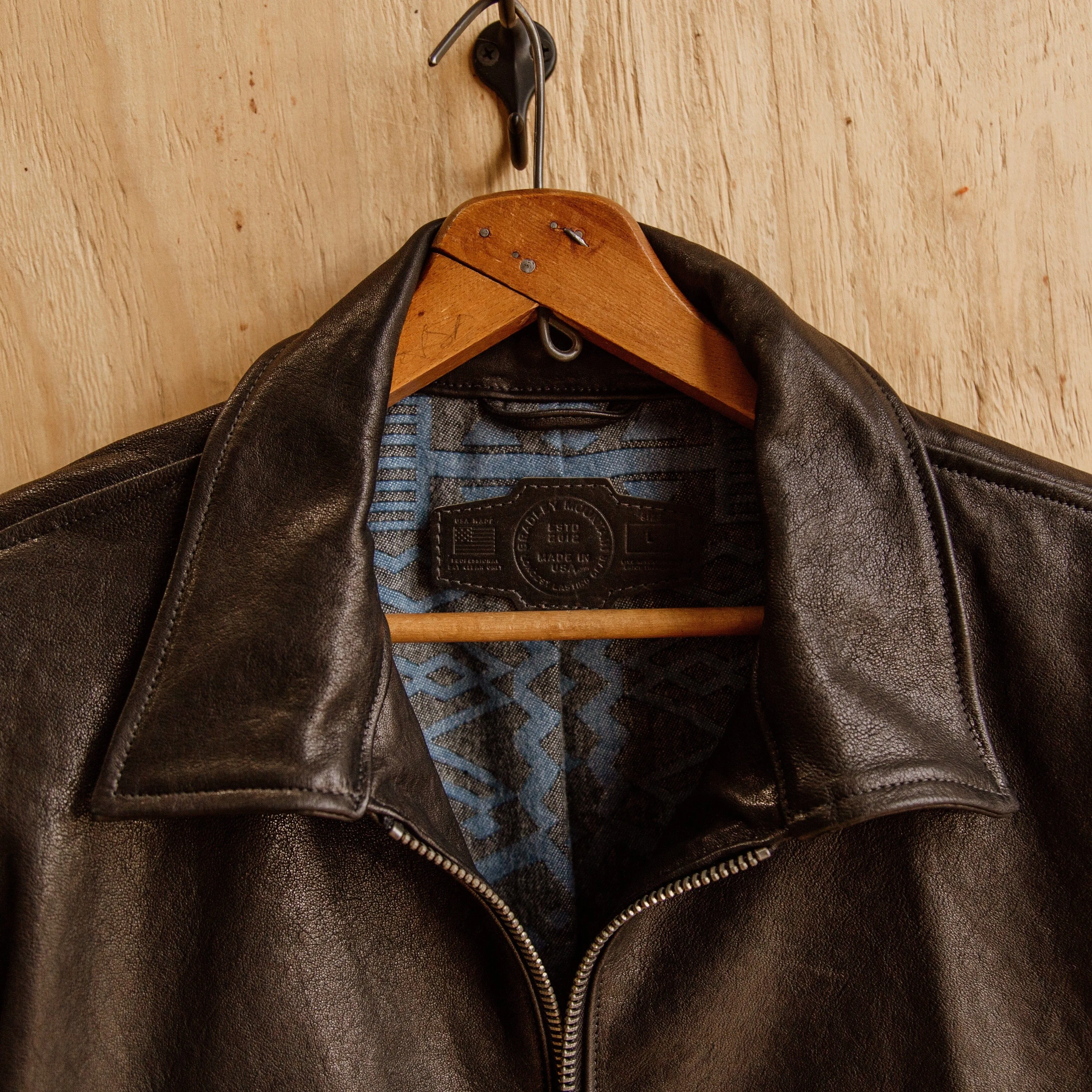 G-1 Leather Bomber - Black sold by Bradley Mountain product image thumbnail 2