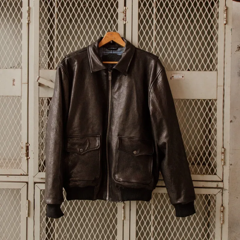 G-1 Leather Bomber - Black sold by Bradley Mountain