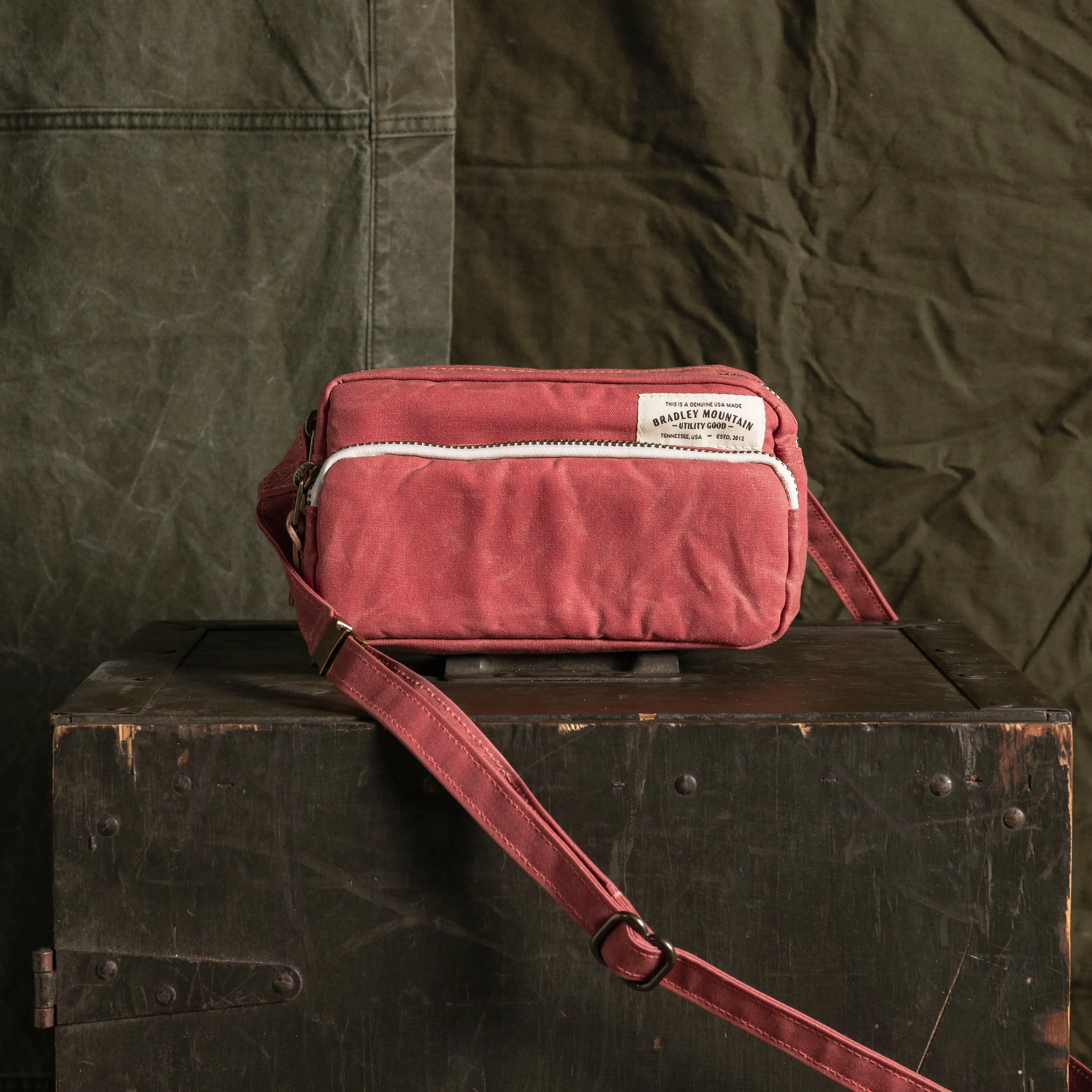 Pointer Crossbody Bag - Dusty Red sold by Bradley Mountain
