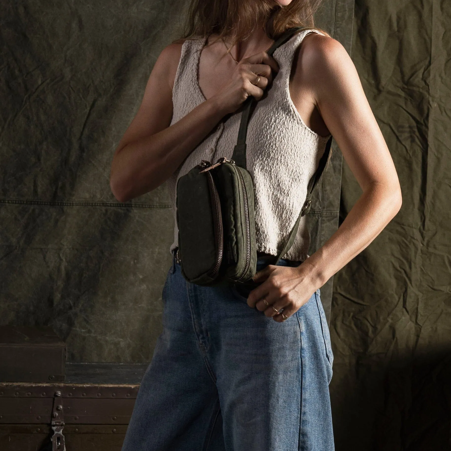 Pointer Crossbody Bag - Forest sold by Bradley Mountain product image thumbnail 2