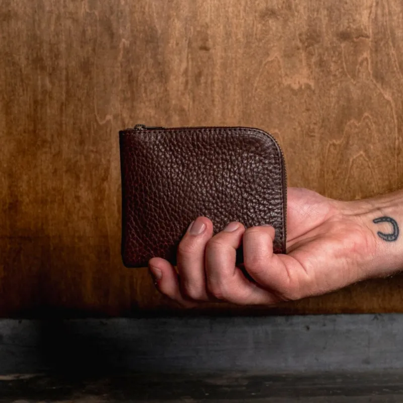 Zip Wallet - Walnut Leather sold by Bradley Mountain