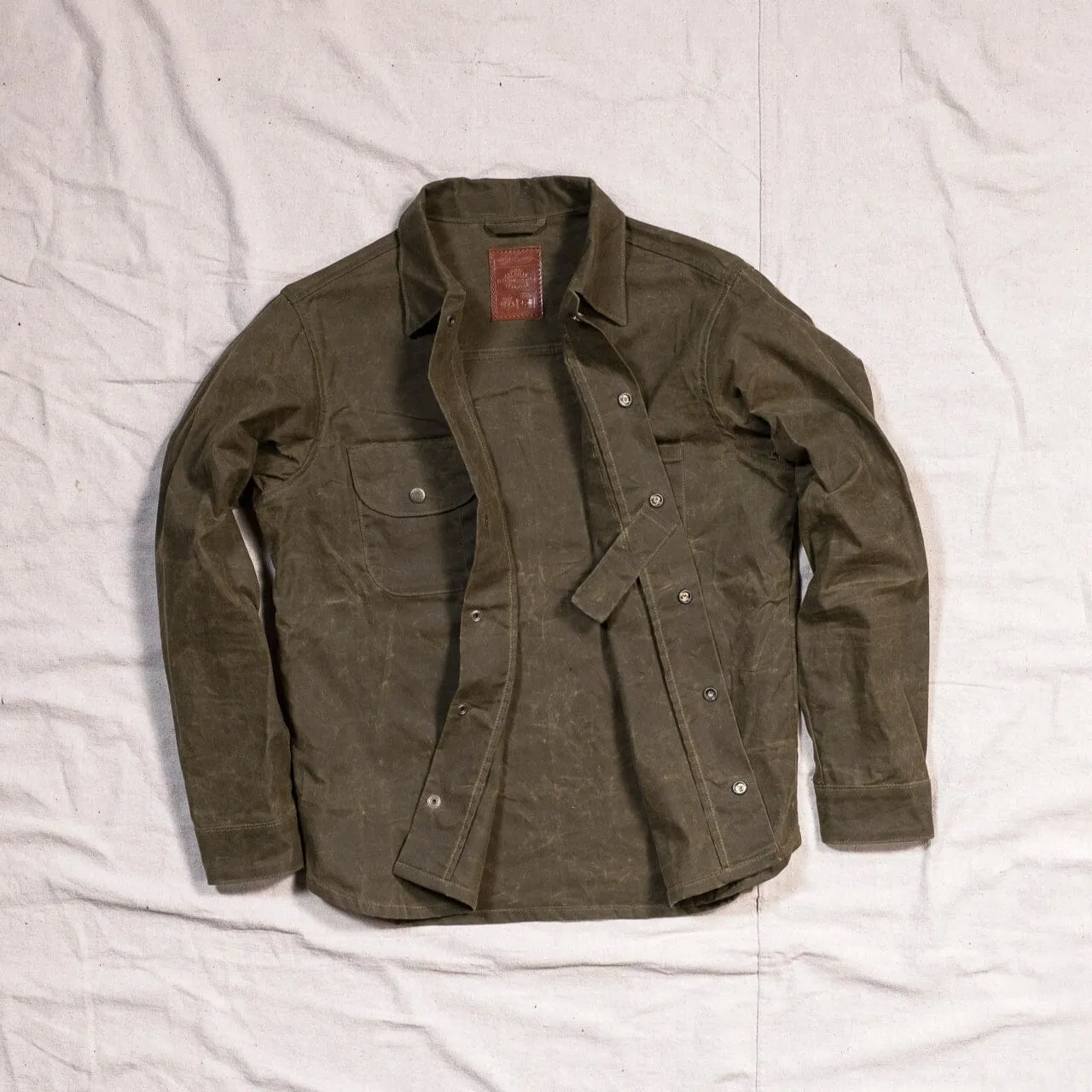 Canvas Workshirt - Military Olive sold by Bradley Mountain product image thumbnail 2