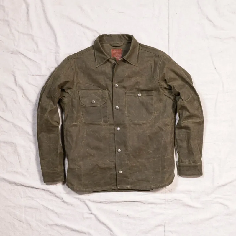 Canvas Workshirt - Military Olive sold by Bradley Mountain