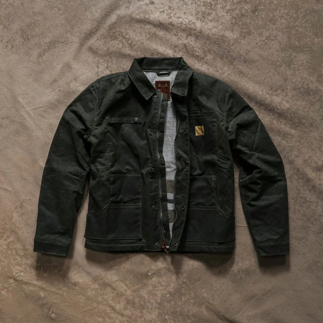 Cabin Jacket w/ Zipper - Forest (Past Season Wool) sold by Bradley Mountain product image thumbnail 2