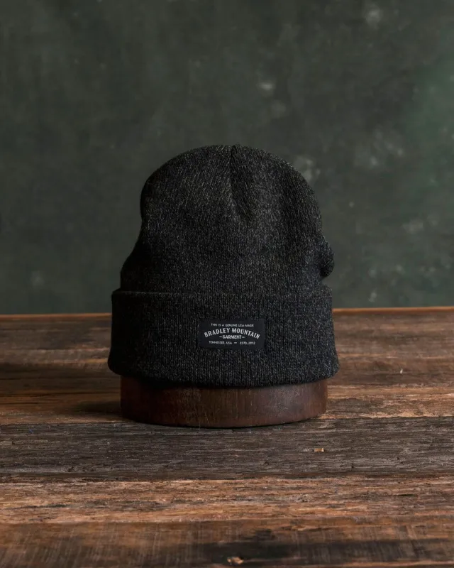 Melange Ragg Wool Beanie - Hunter sold by Bradley Mountain