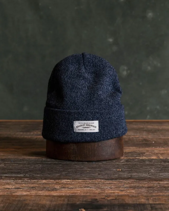 Melange Ragg Wool Beanie - Deep Sea sold by Bradley Mountain