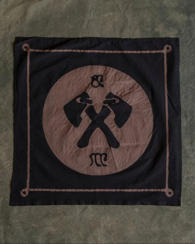 Axe Bandana - Black/Brown sold by Bradley Mountain