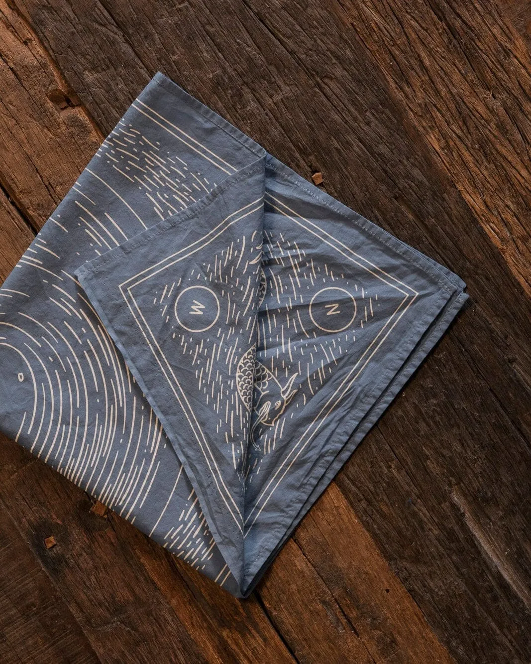 Sea Bandana - Denim/White sold by Bradley Mountain product image thumbnail 2