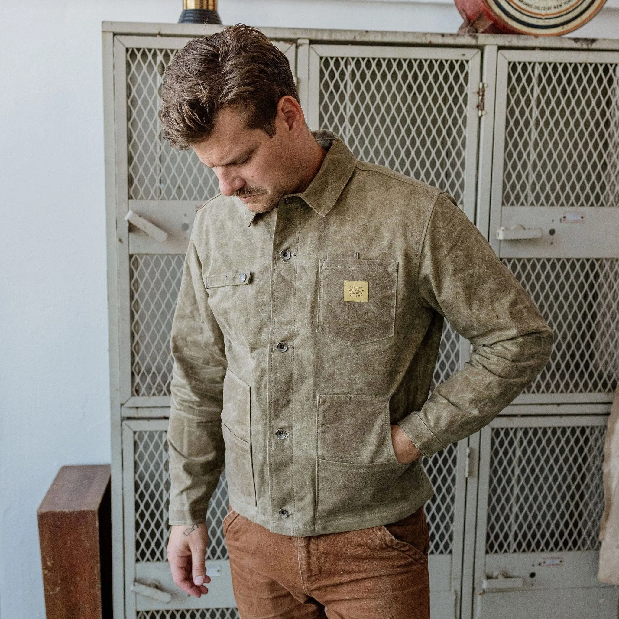 Cabin Jacket - Field Tan (Past Season Wool) sold by Bradley Mountain