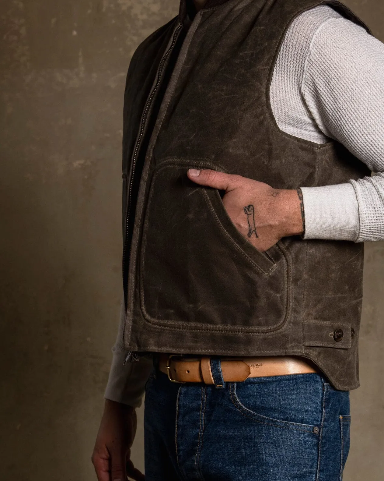 Piston Vest - Waxed Oak sold by Bradley Mountain product image thumbnail 4