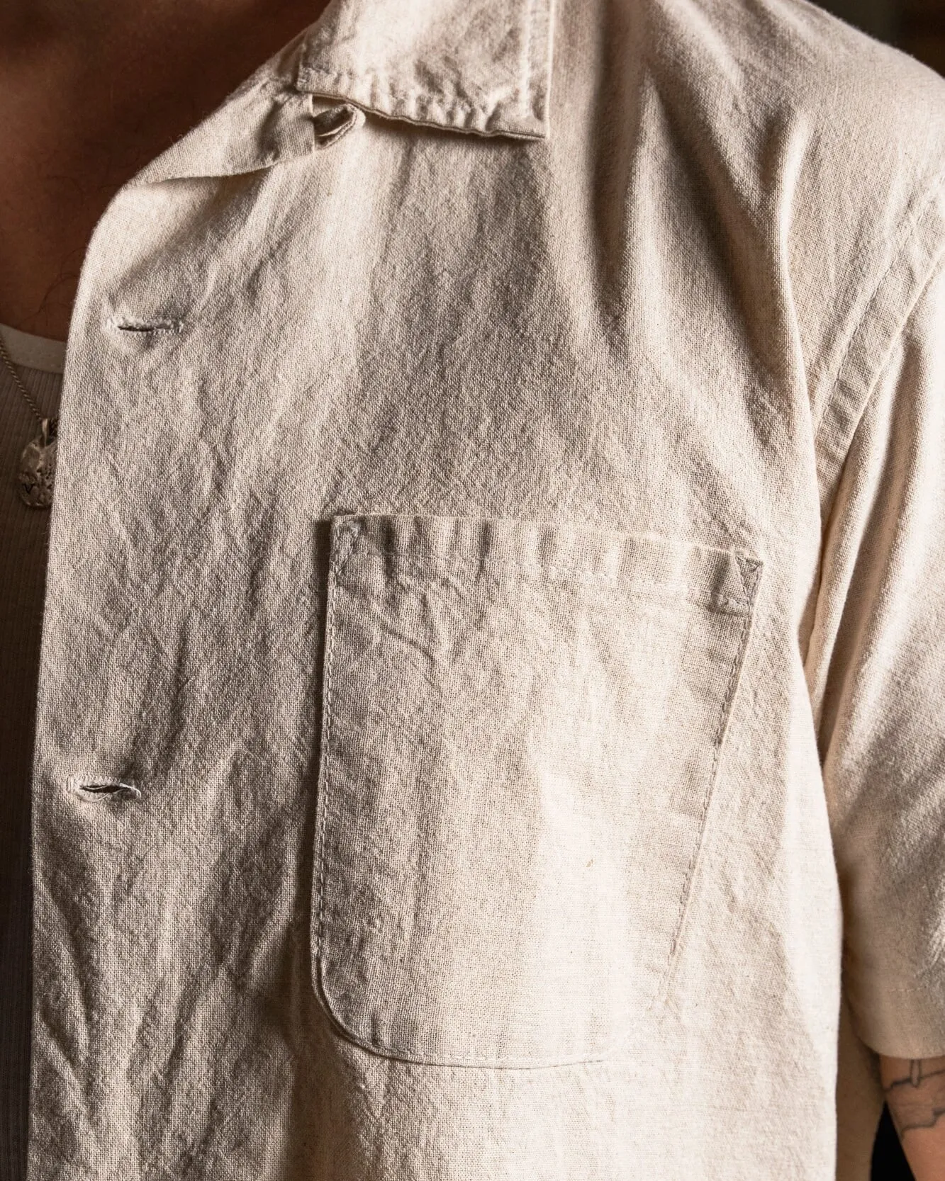Wally Camp Shirt - Flax sold by Bradley Mountain product image thumbnail 4