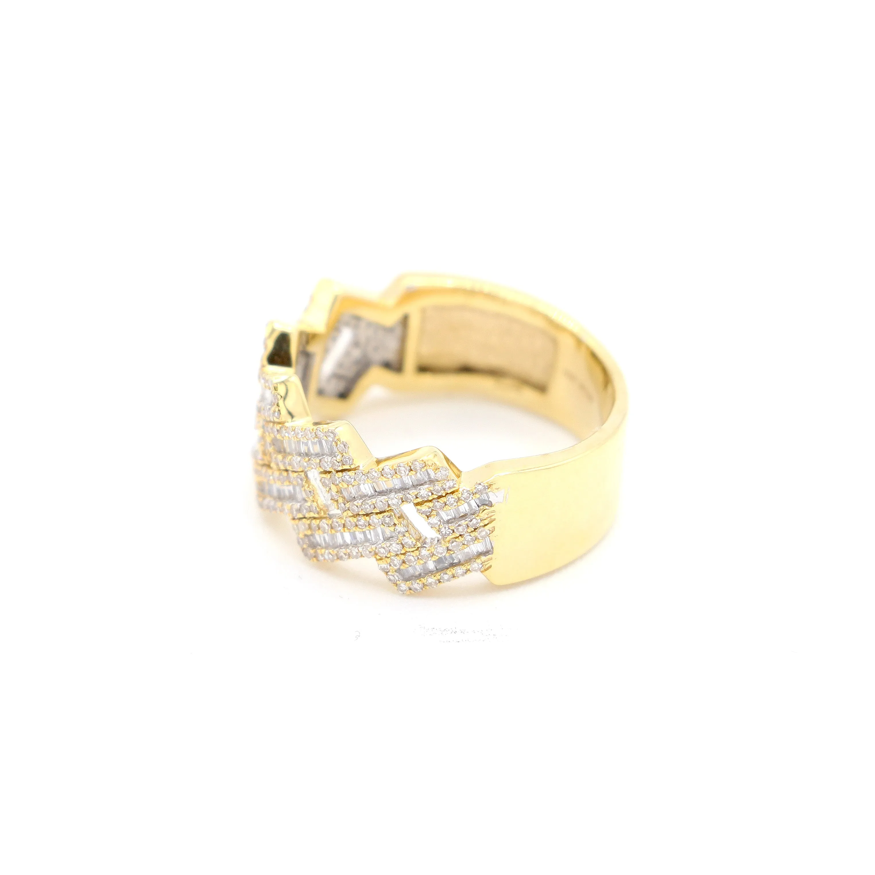 Sharp Cuban Link Diamond Band .90ct sold by Suffice Co product image thumbnail 2