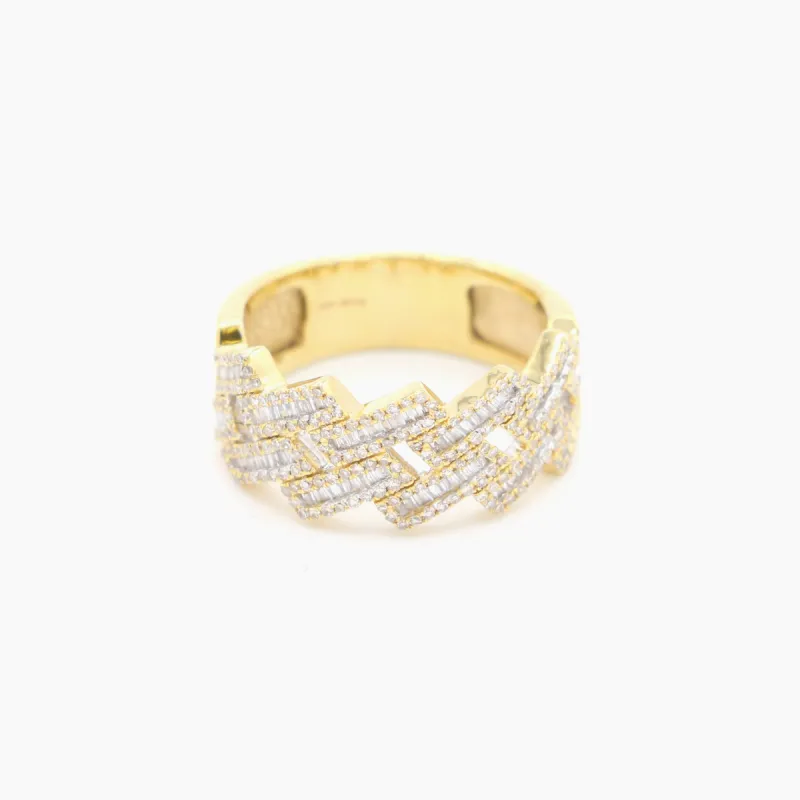 Sharp Cuban Link Diamond Band .90ct sold by Suffice Co