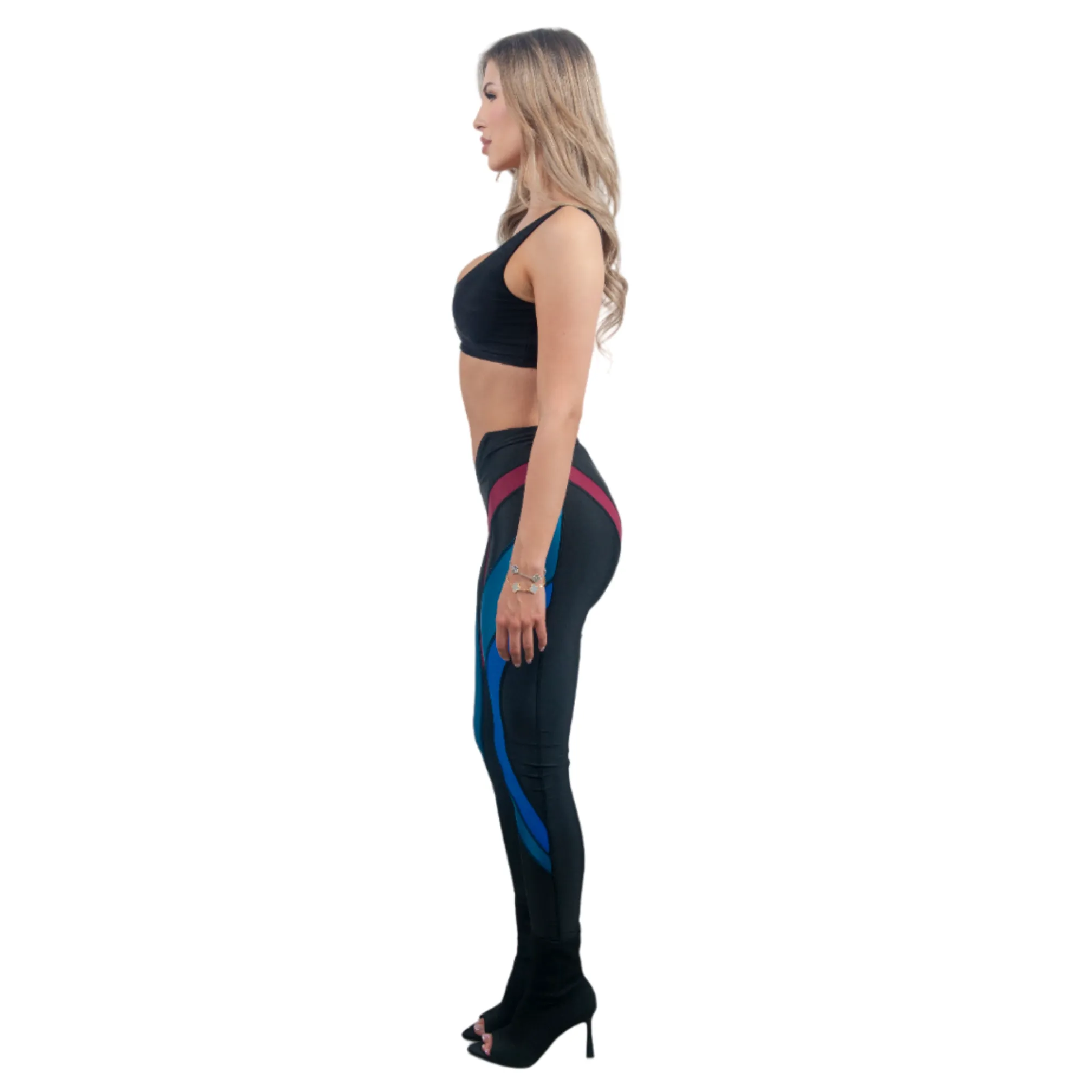 V Cut Puce Leggings sold by Varenne product image thumbnail 3