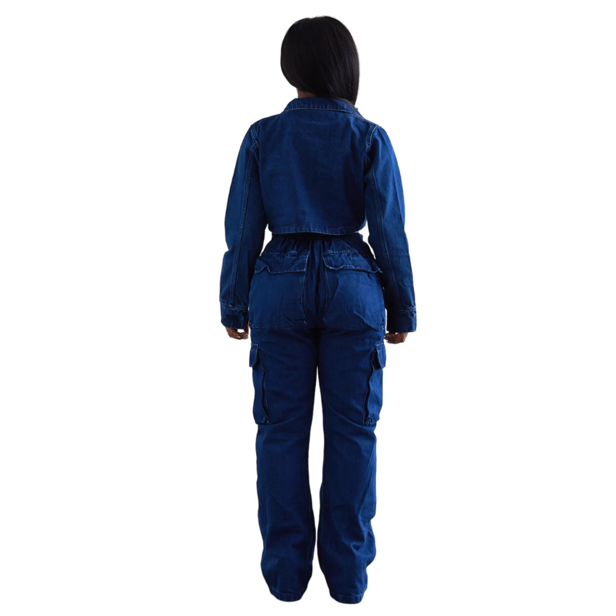 Cropped Denim Jacket Blue sold by Varenne product image thumbnail 2
