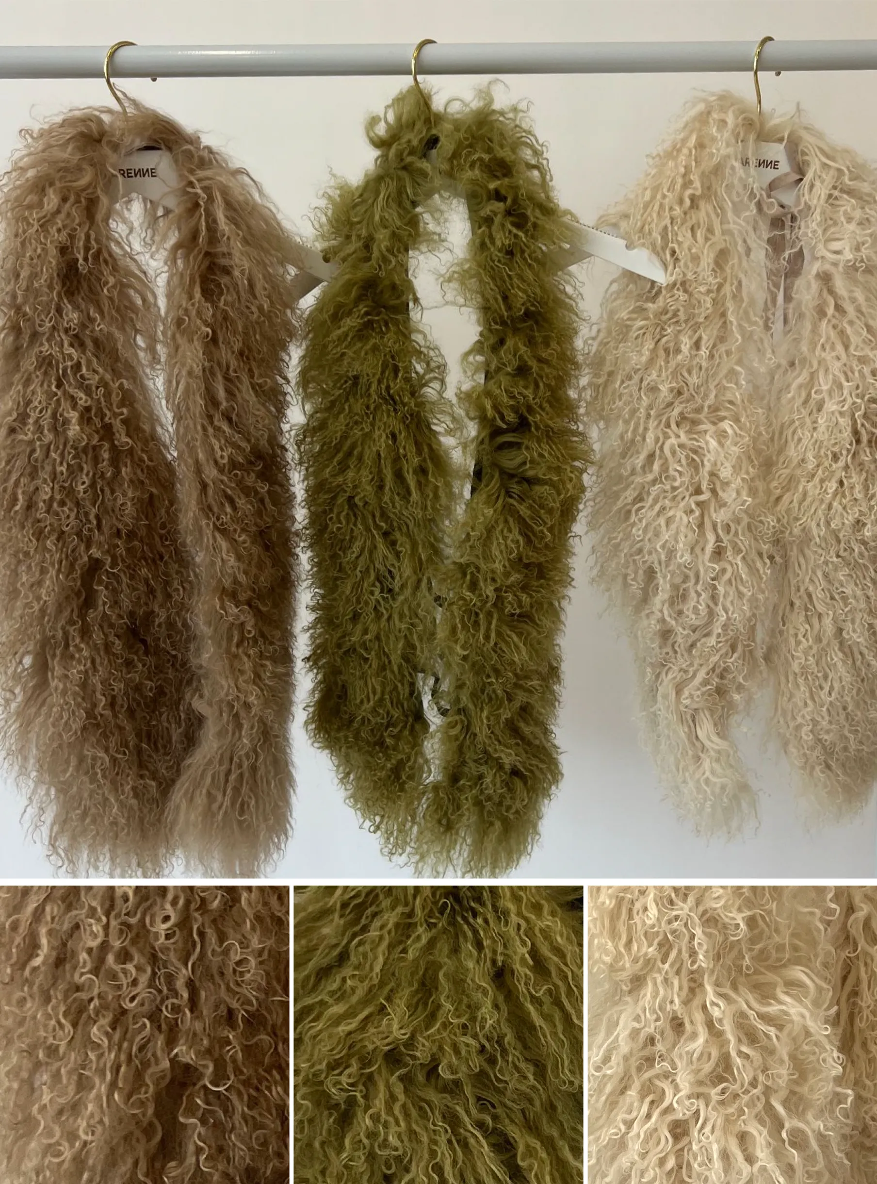 Mongolian Fur Halter Top Cream sold by Varenne product image thumbnail 5