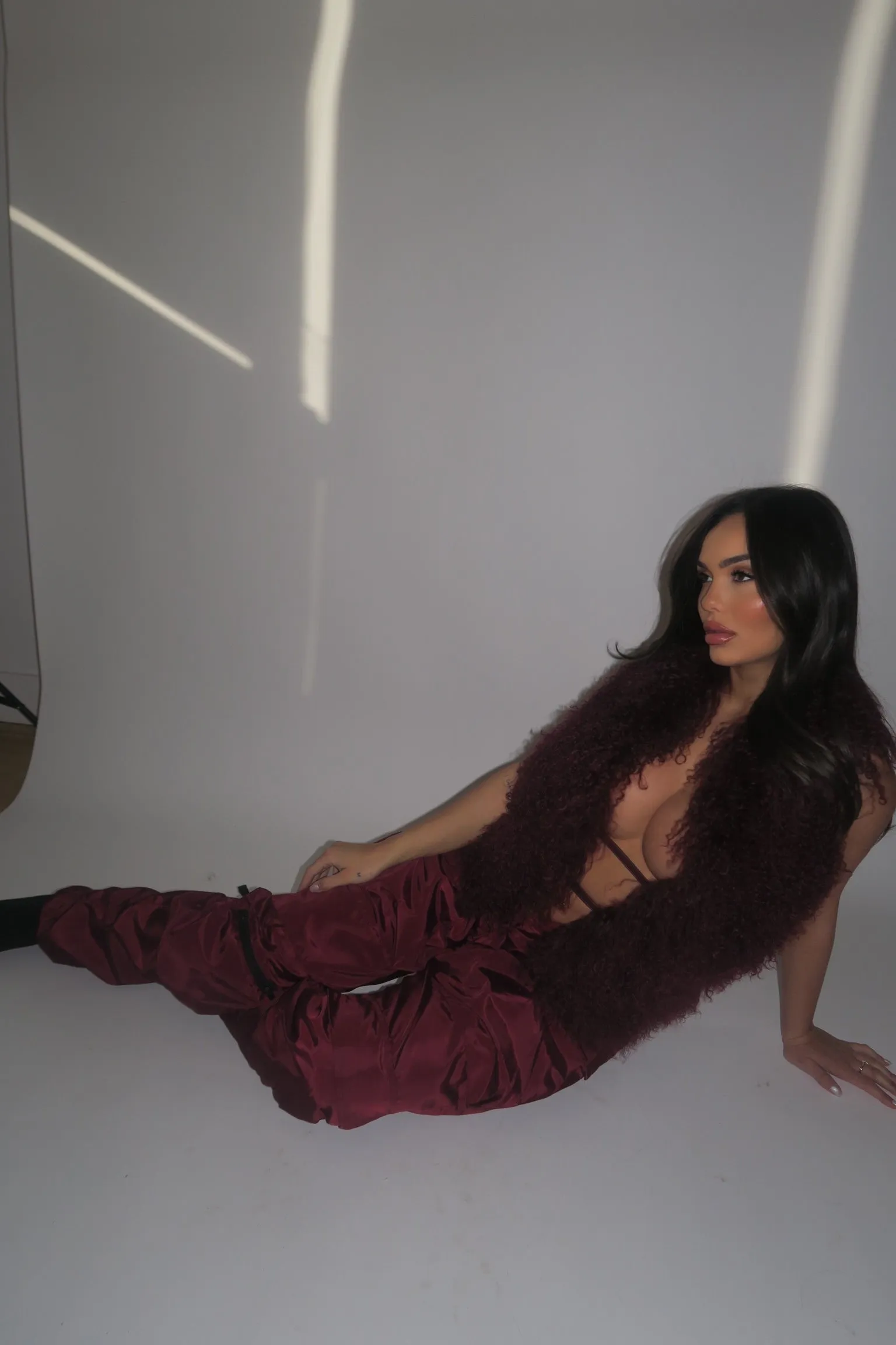 Mongolian Fur Halter Top Puce sold by Varenne product image thumbnail 5