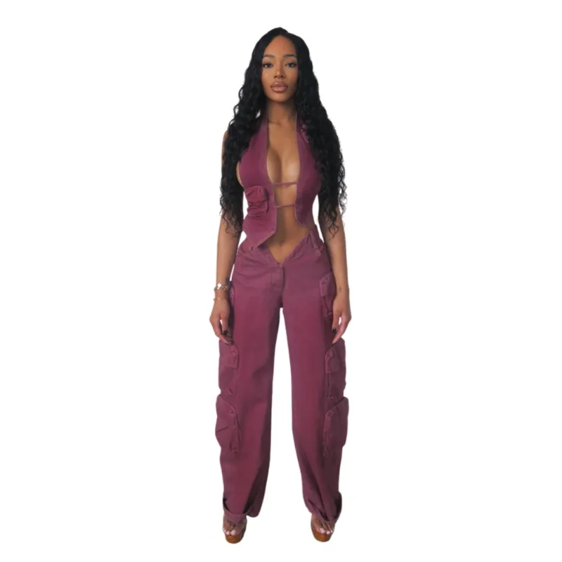 Denim Halter Puce sold by Varenne