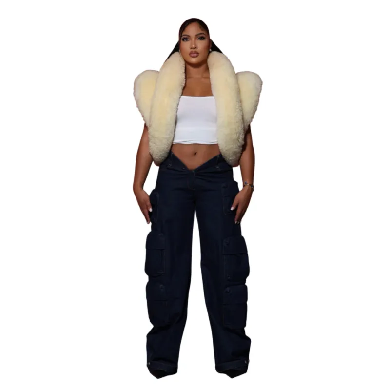 Shearling Layered Vest sold by Varenne