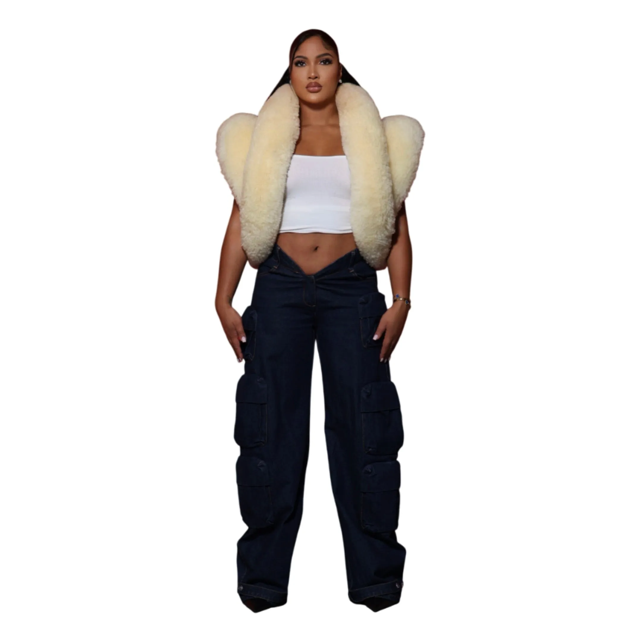 Shearling Tire Vest sold by Varenne
