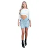 Cropped Long Sleeve White sold by Varenne