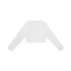 Cropped Long Sleeve White sold by Varenne