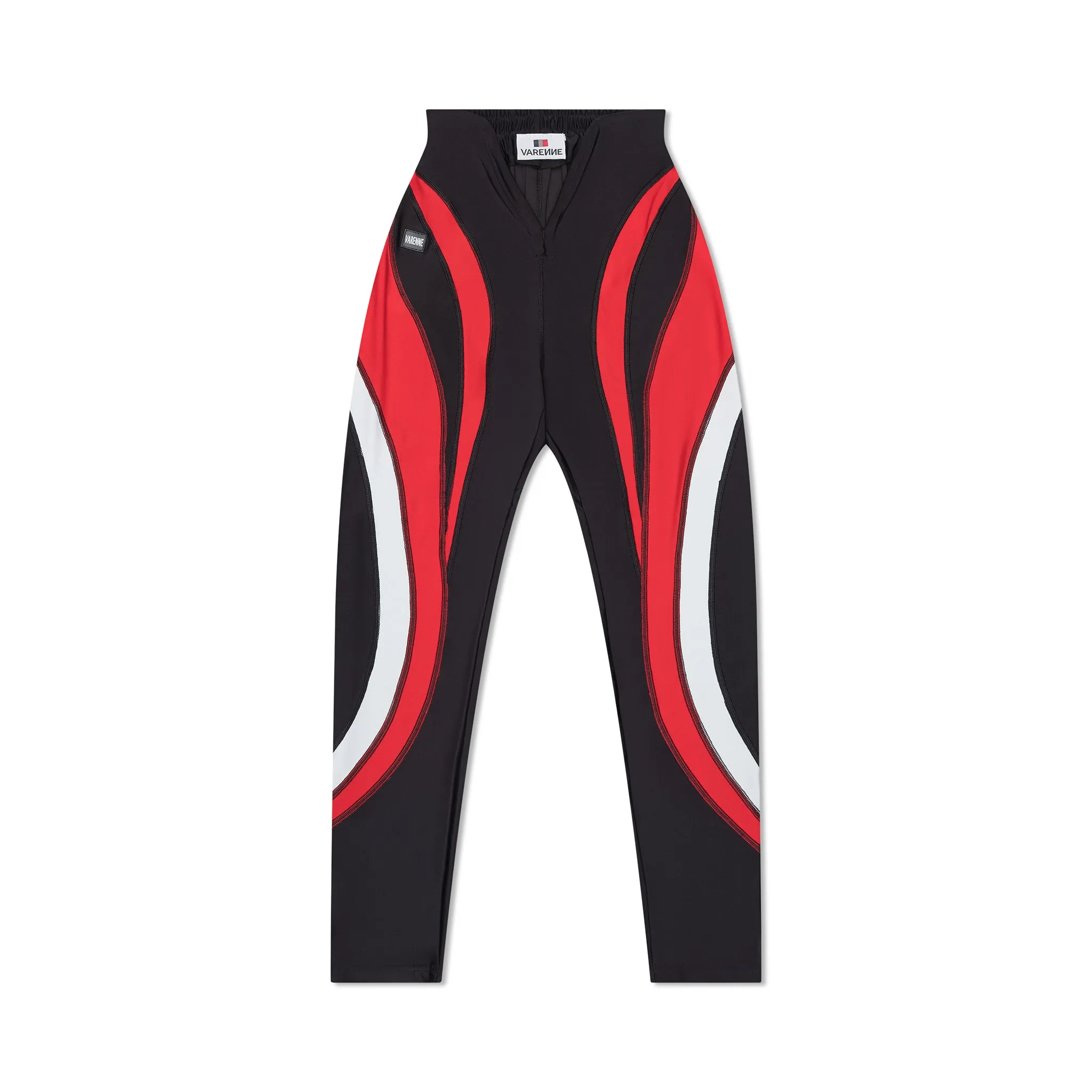 V Cut Red Leggings sold by Varenne product image thumbnail 5