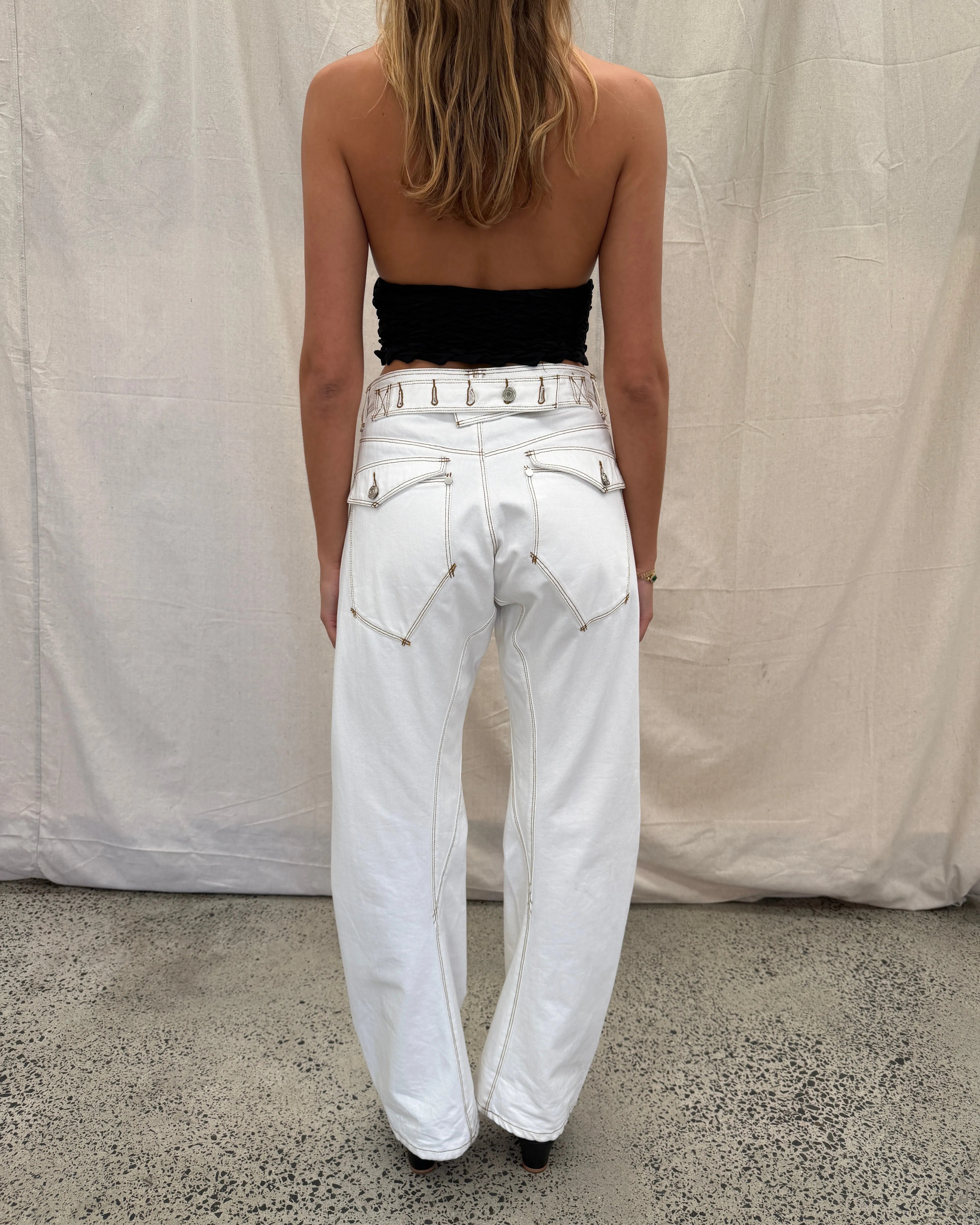 Signature Belted Jeans sold by Scarlet & Sam product image thumbnail 4