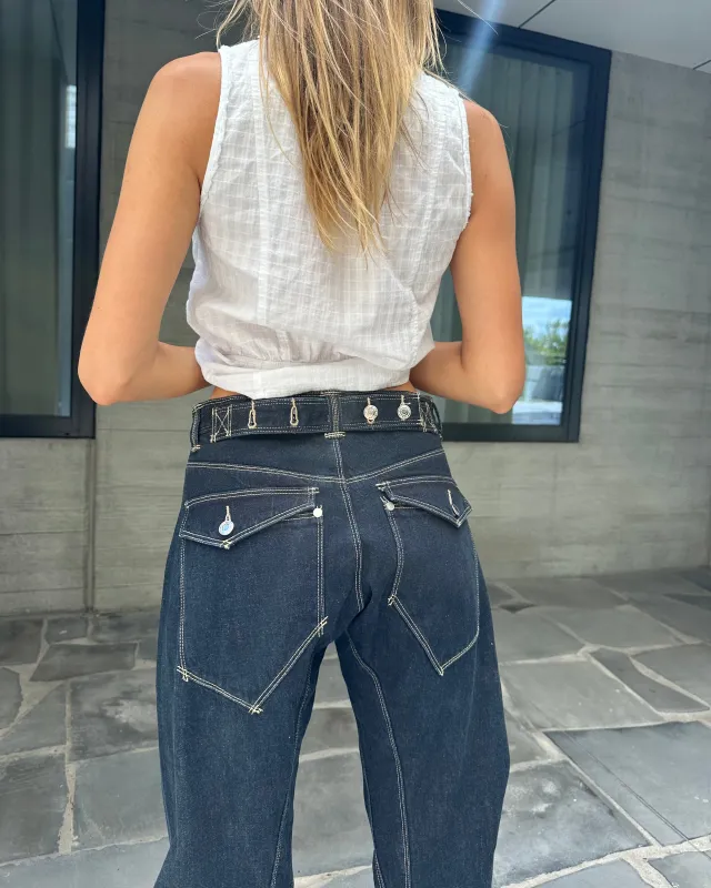 Signature Belted Jeans made by Scarlet & Sam