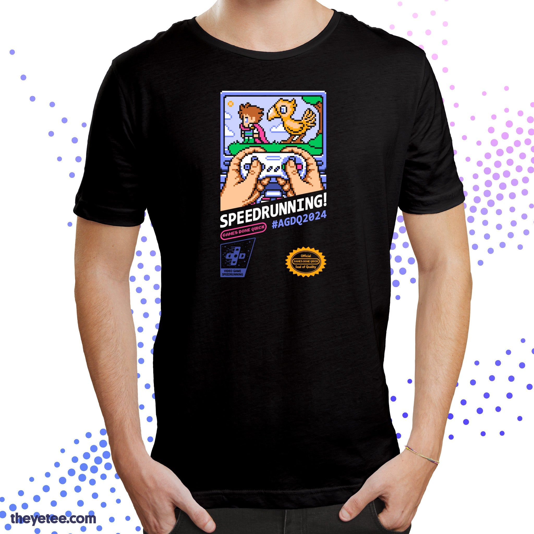 AGDQ 2024 SPEEDRUNNING sold by The Yetee product image thumbnail 3