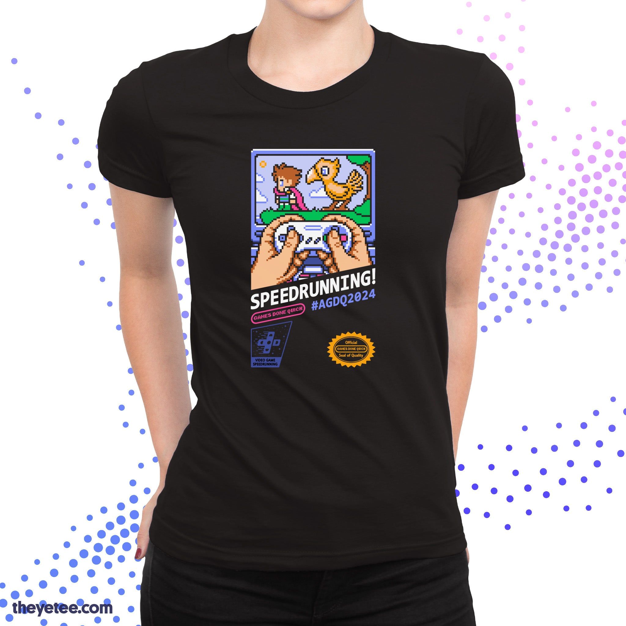 AGDQ 2024 SPEEDRUNNING sold by The Yetee product image thumbnail 4