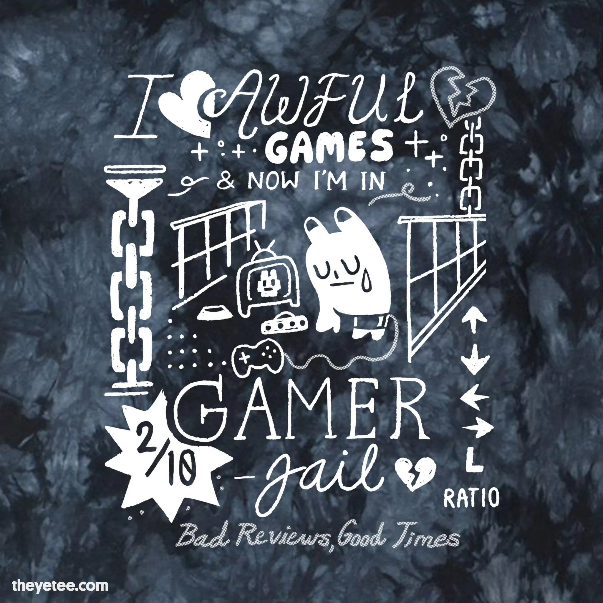 Gamer Jail sold by The Yetee product image thumbnail 2