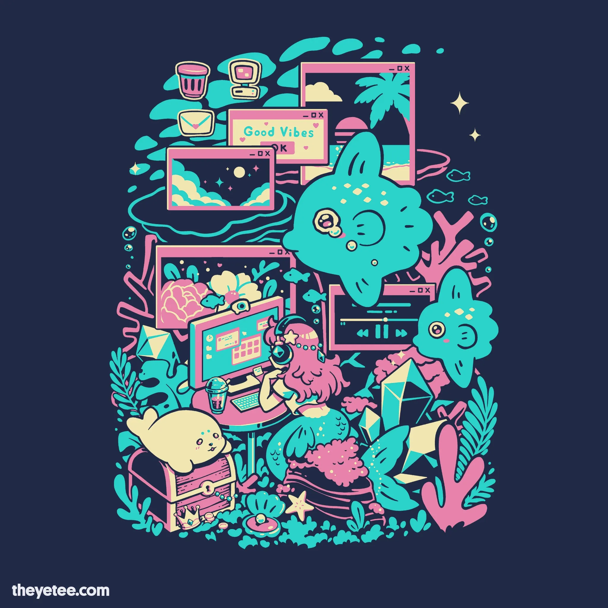 Underwater Surfin sold by The Yetee product image thumbnail 2