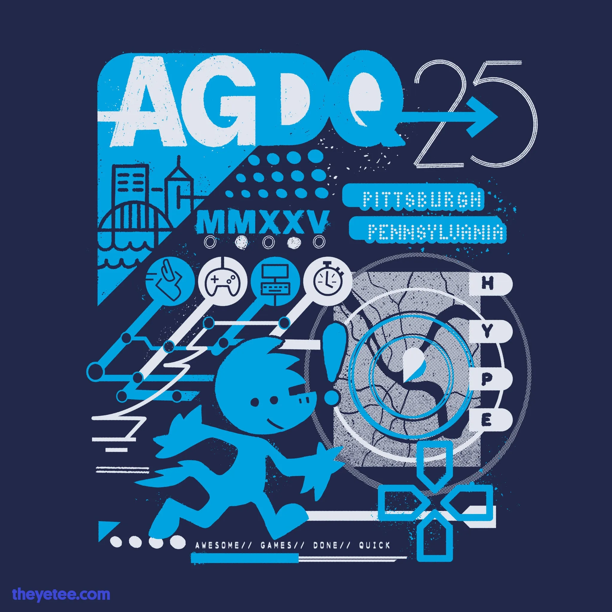 AGDQ 2025 Event Tee sold by The Yetee