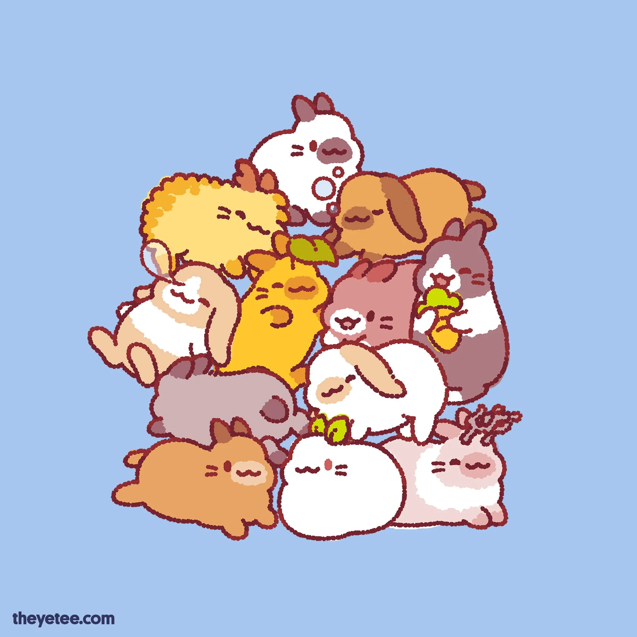 Bunny Pile sold by The Yetee product image thumbnail 2
