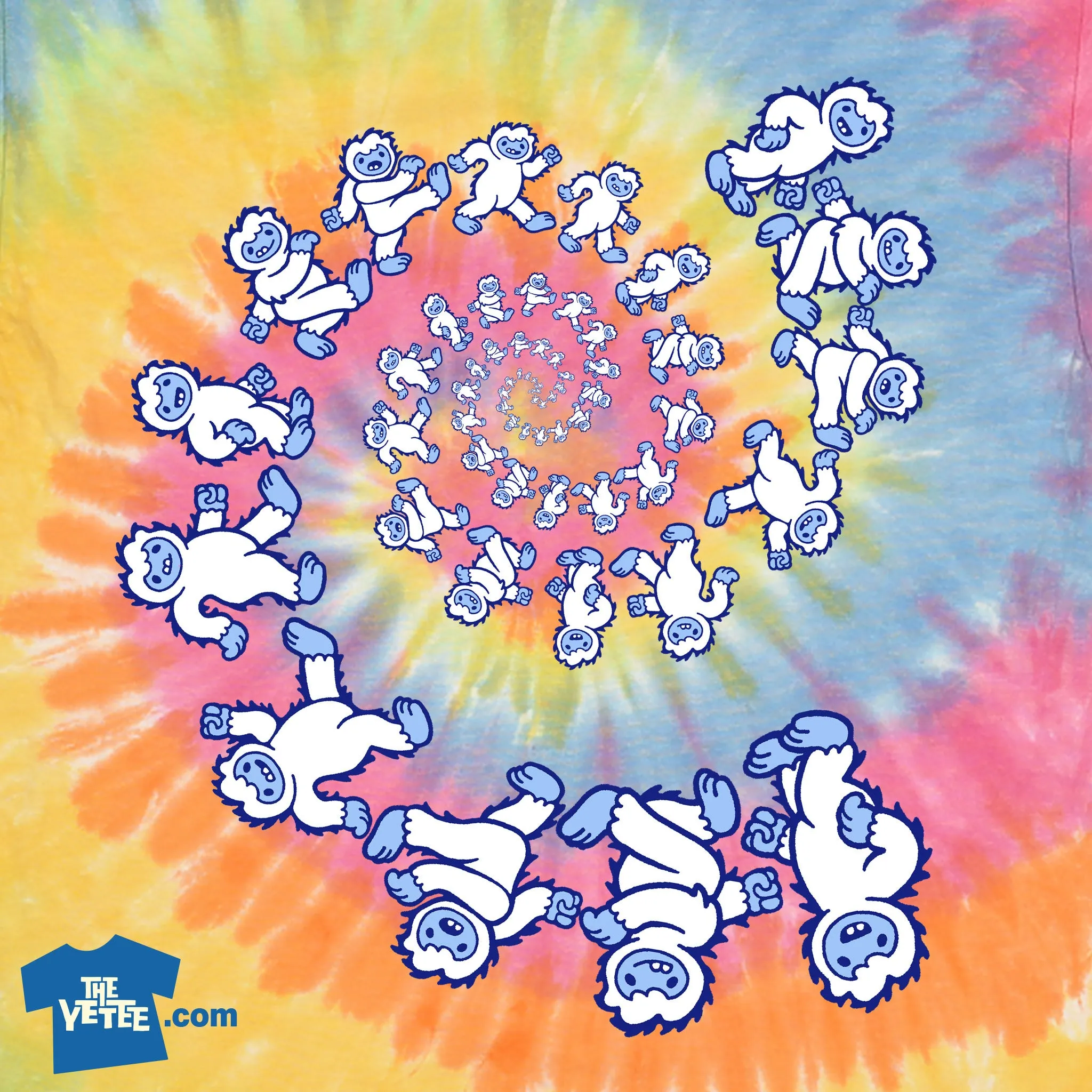 Grateful Yetee Dance Tie-Dye sold by The Yetee product image thumbnail 2