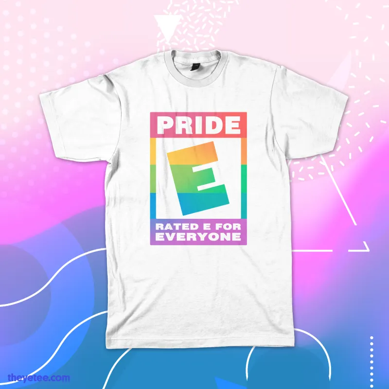 E for Everyone Pride 2025 sold by The Yetee