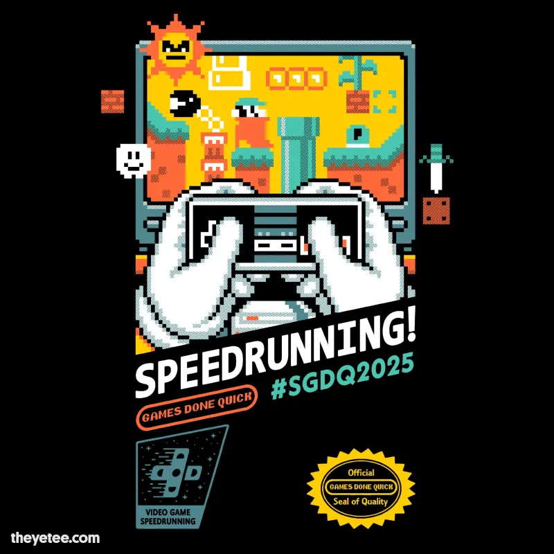 SGDQ Speedrunning 2025 sold by The Yetee