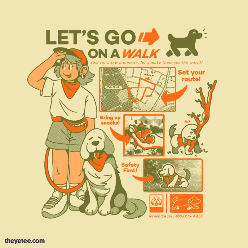 Let's go on a WALK sold by The Yetee