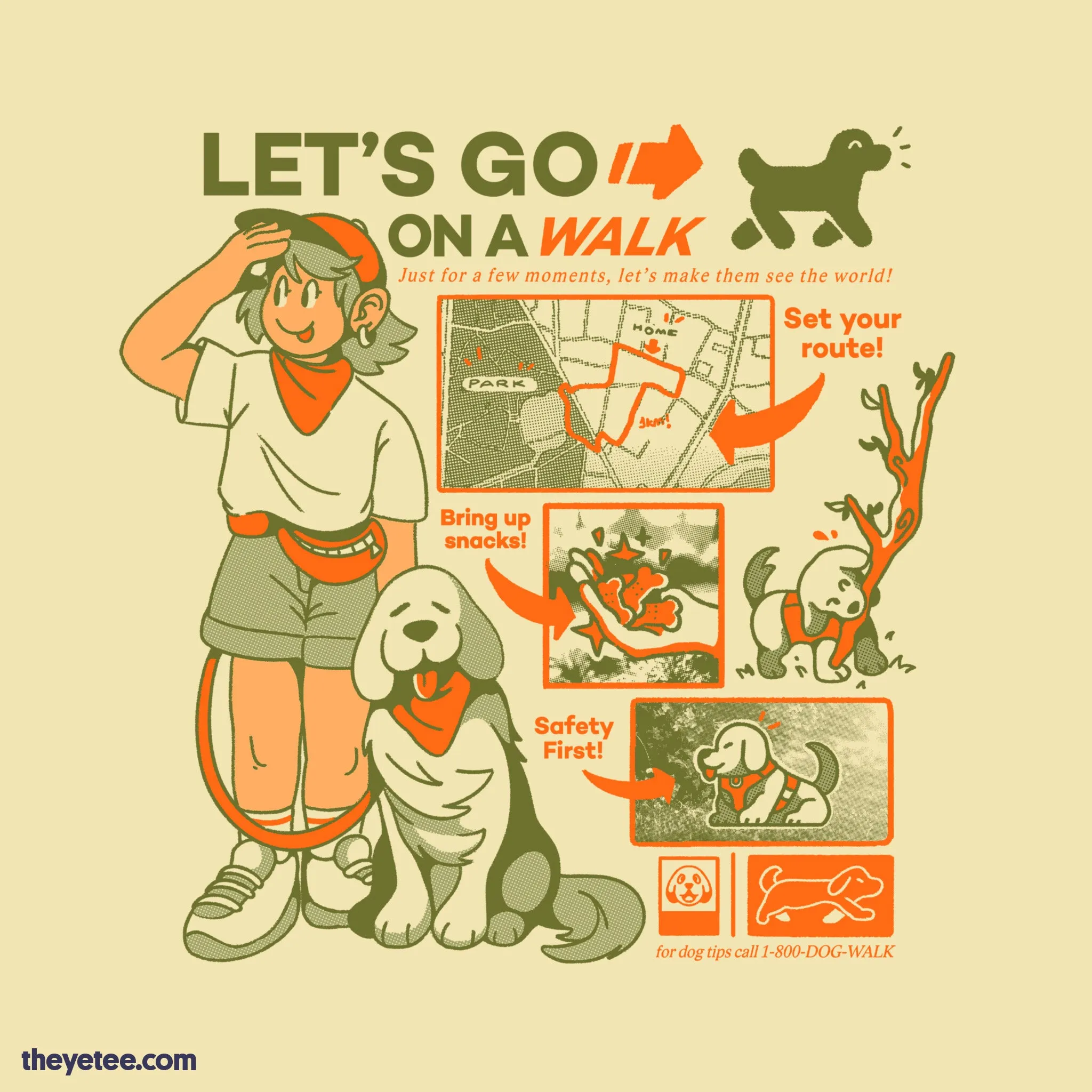 Let's go on a WALK sold by The Yetee