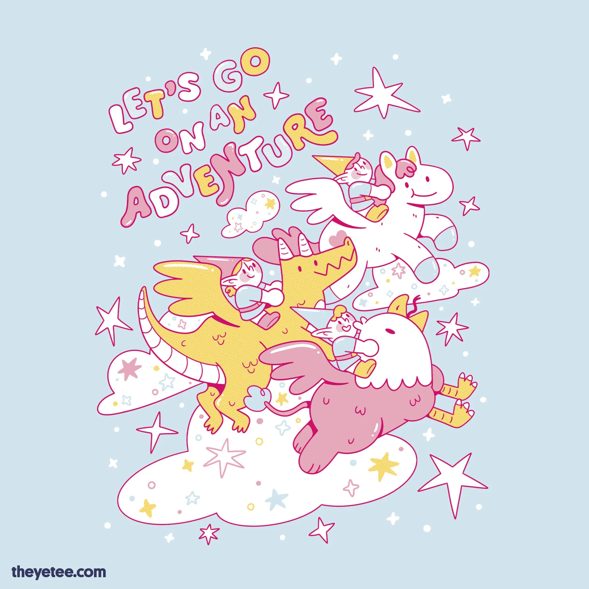 Let's Go On An Adventure! sold by The Yetee