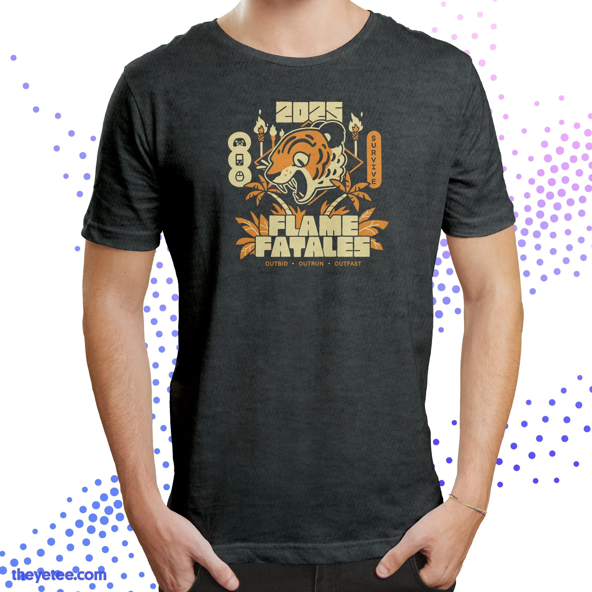 Flame Fatales 2025 Event Tee (Front Print Only) sold by The Yetee product image thumbnail 3