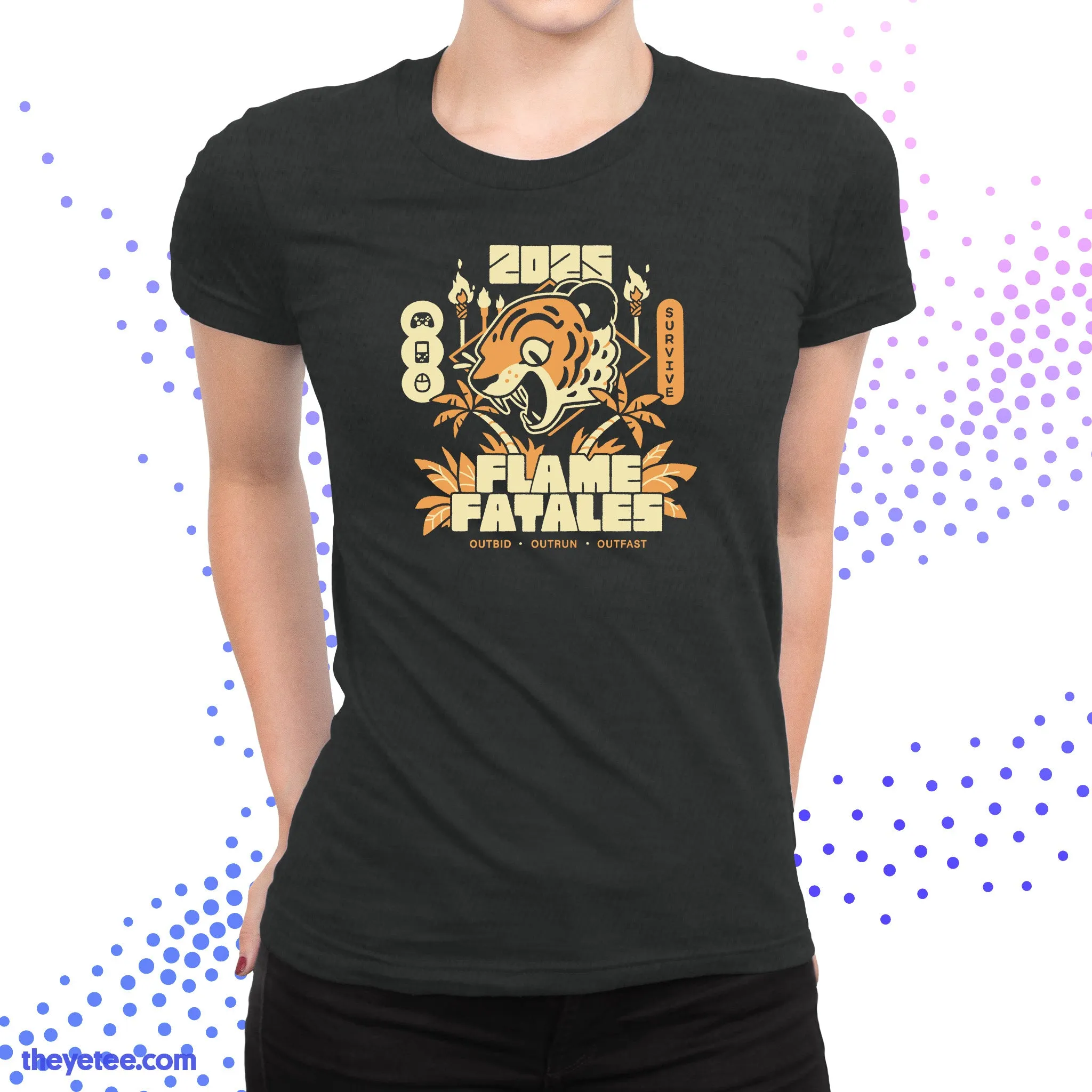 Flame Fatales 2025 Event Tee (Front Print Only) sold by The Yetee product image thumbnail 4