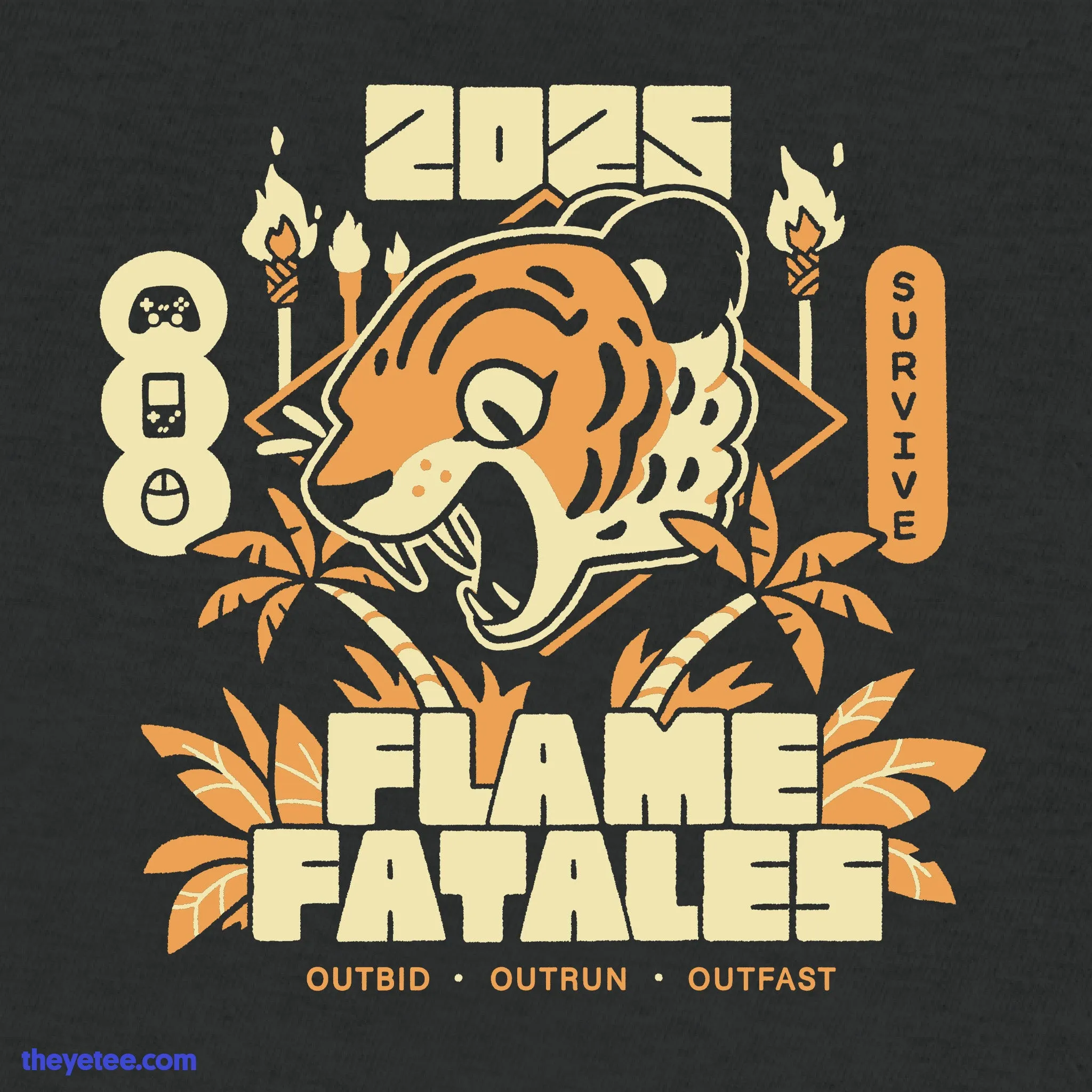 Flame Fatales 2025 Event Tee (Front Print Only) sold by The Yetee